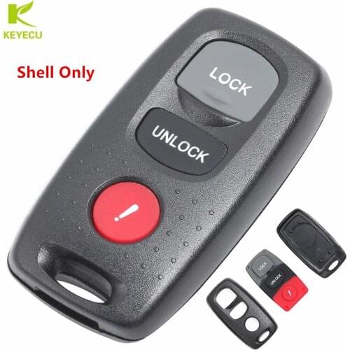 KEYECU BRAND NEW Replacement Shell Remote Key Keyless Transmitter Case Housing Fob 3 Button for MAZDA 3 6 MPV Protege 5