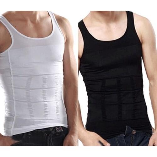 Mens Slim Body Shaper Underwear Vest Shirt Belly Compression Sports Corset for Cycling Running Riding