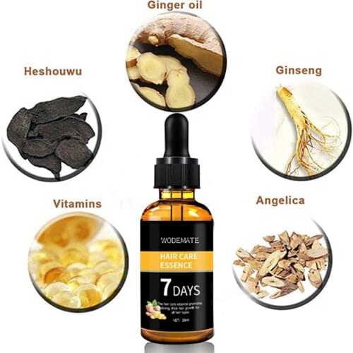 7 Days Ginger Essence Hairdressing Hairs Mask Hair Essential Oil Hair Care Oil Essential Oil Dry And Damaged Hairs Nutrition