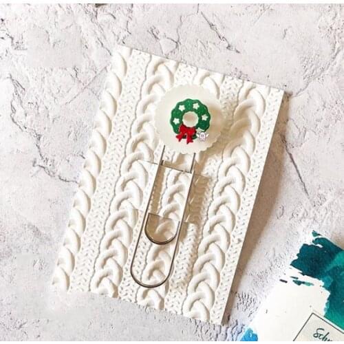 Mmao Crafts Metal Steel Cutting Dies 5Pcs Christmas circle ring Stencil For DIY Scrapbooking Paper/photo Cards Embossing Dies