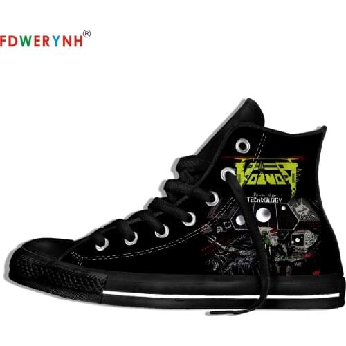 Mens Casual Shoes Black Voivod Band Most Influential Metal Bands Of All Time Cool Street Breathable Brand Canvas Shoes