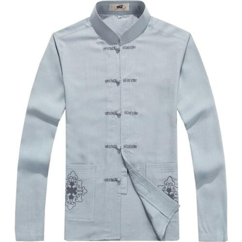 Brand New Arrival Chinese Traditional Mens Mandarin Collar Embroidery Jackets Coats S M L XL XXL XXXL MTJ2015078