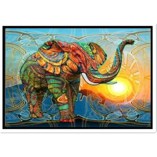 Wedding Decoration Gift Diamond Painting Elephant Diy 5D Embroidery Set Rhinestones Pasted Cross Stitch Resin Hobby Craft Wall