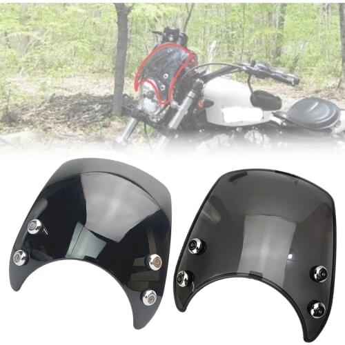 XL 883 Windscreen Windshield Aluminum 39mm-41mm For Harley Sportster XL 883 1200 Models 2004 2005 2006 2007 2008-2019 Motorcycle