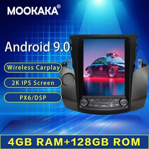 128G For Toyota RAV4 RAV 4 Android Radio Multimedia 2003 - 2009 Tesla Car Autoradio GPS Navigation Head Unit No DVD Player Audio