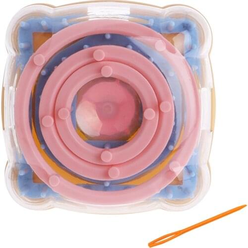 2020 New 9Pcs Knitting Loom Set Flower Pattern Maker Wool Yarn Needle Knit Craft Tool DIY