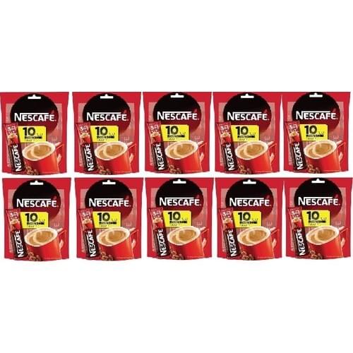 Nescafé 3 in 1 Original 10 Pack 10x17.5 gr THE START OF PLEASANT CHATS WITH PEACEFUL COFFEE FREE SHİPPİNG