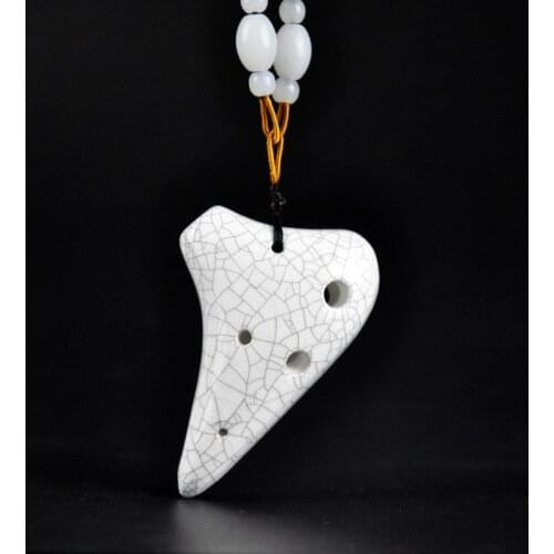 6 Holes Mini Ocarina Super High Tone Portable Traditional Ceramics Orff Instruments for Beginners Mothers and Fathers Day New