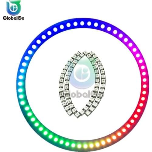60 Bit LED Strip 5050 DC5V Flexible 60 LEDs Light 5050 SMD Smart RGB LED Ring Lights Diy Home Party Garden Decoration Lamp