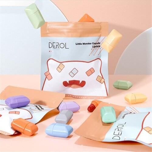 8 Colors Cute Mini Lipstick Set Candy Matte Velvet Capsule Waterproof Long Lasting Lipstick Cosmetic Easy Color Lipstick Kit