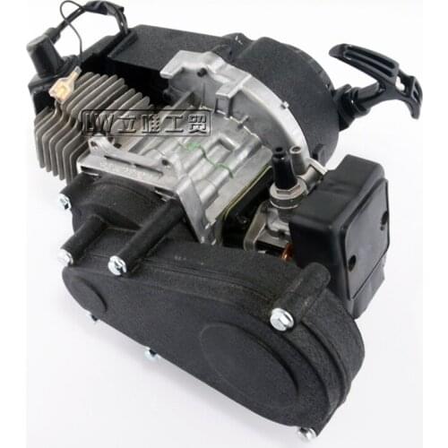 Mini Motorcycle Accessories 49CC Small Sports Car 2 Two-stroke Engine Gasoline Engine All-aluminum Hand Puller Gearbox