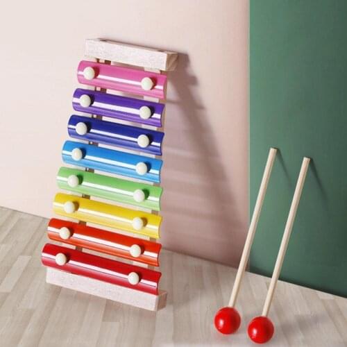 Learning&Education Wooden Xylophone For Children Kid Musical Toys Xylophone Juguetes 8-Note Music Instrument Knock