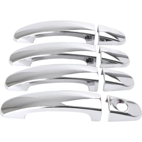 LUCKMART Auto Chrome Car Exterior Door Handle Cover Trim Molding Suitable For Ford Escape Kuga 2013-2017 Car Accessories