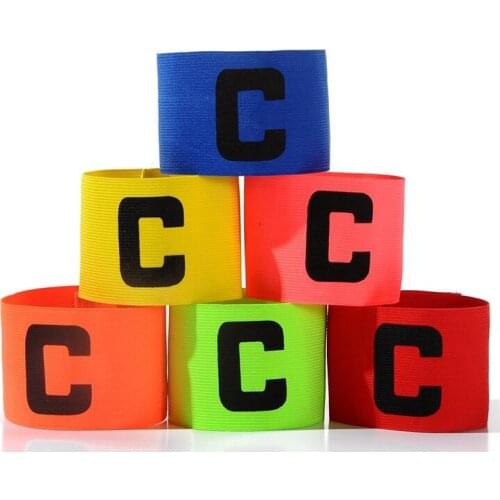 Captains armband football C mark anti detaching sleeve with elastic armband and armband football equipment soccer training