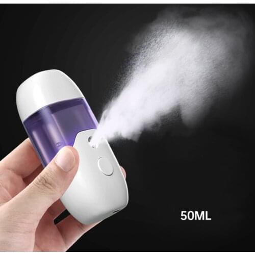 50ML Mini Nano Facial Sprayer USB Nebulizer Face Steamer Humidifier Hydrating Anti-aging Wrinkle Women Beauty Skin Care Tools