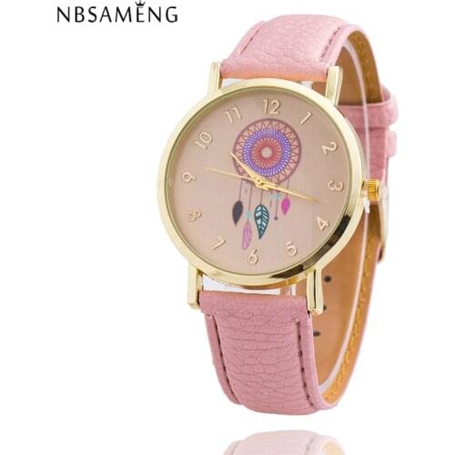 Женские часы с кожаным ремешком NBSAMENG China At AliExpress