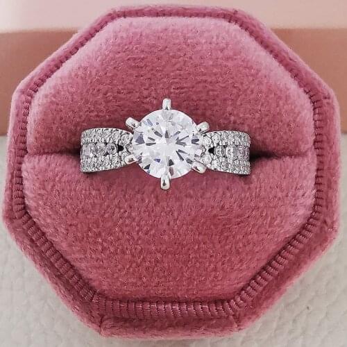 2020 New Products Fashion Silver Color 925 Sterling Silver Fashion Ring For Girl R5338