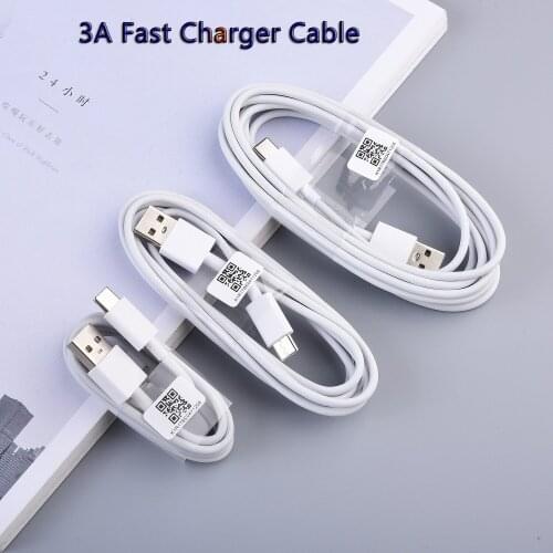 Original Xiaomi 3A Fast Charging Cable For Mi 9 10 CC9 9T Redmi Note 7 8 9 Pro 9S Pocophone F2 1/2/3M USB Type C Data Sync Cable