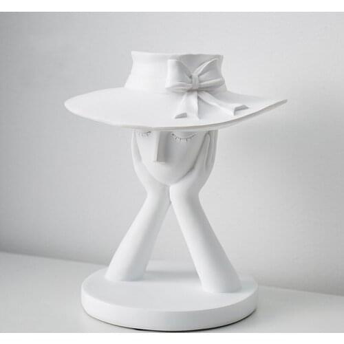 Resin decor Nordic fashion goddess vase ornaments Dining room bedroom room decoration Personality handicraft decoration