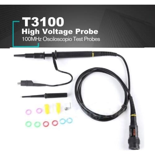 Hantek T3100 100:1 High Voltage Oscilloscope Probe 100MHz 2500V BNC Interface Osciloscopio Test Probes