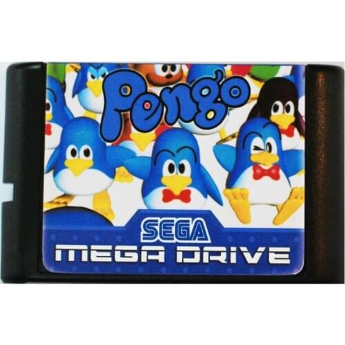 Pengo 16 bit MD Game Card For Sega Mega Drive For SEGA Genesis