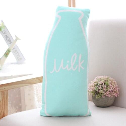 Candy colors milk bottle fat cat pillow cute creative cat cushions plush real life of milk bottles pillow sofa throwing toys