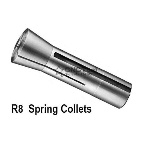R8 Collet chuck 3mm 4mm 5mm 6mm 8mm 10mm 12mm 14mm 16mm 18mm 20mm Boring Milling Taper Spring Collets for Lathe Inch thread