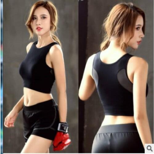 Mesh Hollowing Sport Bras Seamless Women Fitness Running Yoga Underwear Gym Breathable Top Women Push Up Sport Bra Vest