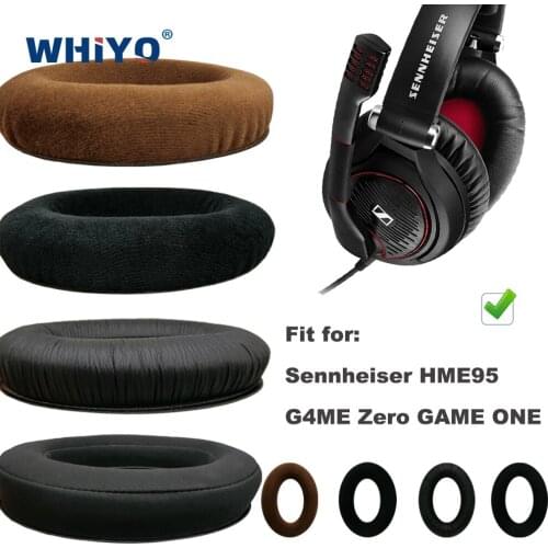 Replacement Ear Pads for Sennheiser HME95 HME 95 G4ME Zero GAME ONE Headset Parts Leather Earmuff Earphone Sleeve Cover