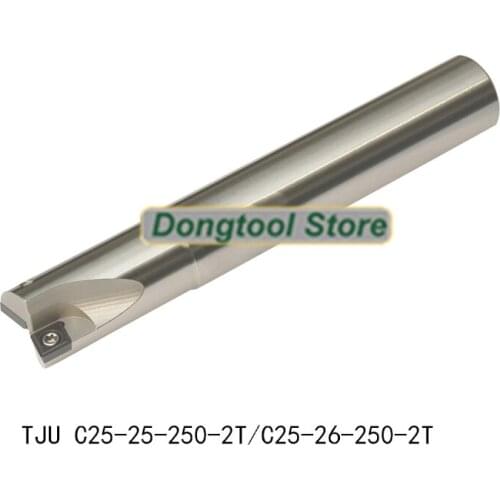 TJU C25 25 250 2T C25 26 250 2T end mill Shoulder Cutter For Milling Machine 2Flute of cnc lathe turning tools without blade