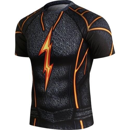 Factory Prices Casual Digital Sublimation Printed Men Oversized Short Sleeve Gym Rashguard