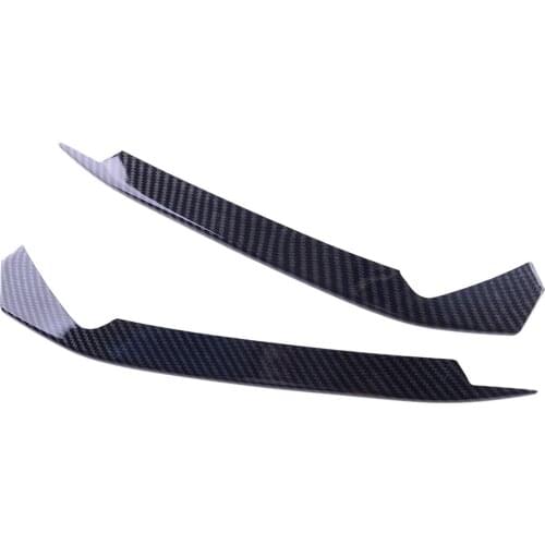 1 Pair Car Front Fog Light Lamp Trim Cover Decoration ABS Black Carbon Fiber Style Fit for Honda Accord 10th 2018 2019 2020