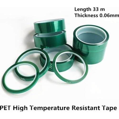1 Roll Of 33 Meters PET High Temperature Insulation Tape Electroplating PCB SMT Solde Plating Protective No Trace Tape