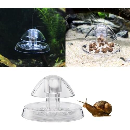 1PC Aquarium Fish Plant Tank Plastic Clear Snail Trap Catcher Plants Planarian Pest Catch Box Environment Clean Tool