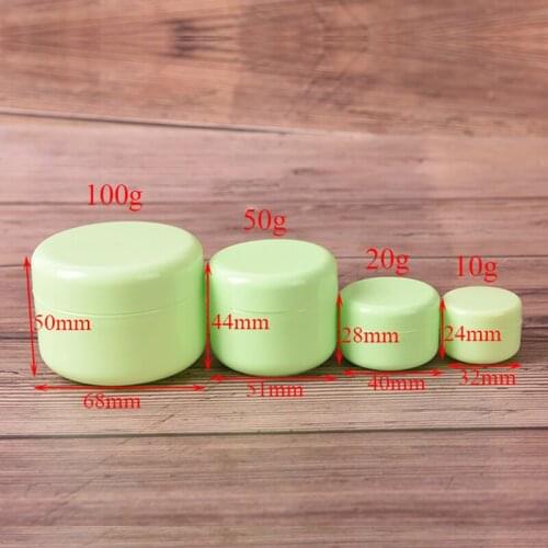 10g 20g 50g 100g Plastic Portable Travel Cosmetic Empty Jars Pots Makeup Cream Liquid Moisturizer Lip Balm Container Pocket New