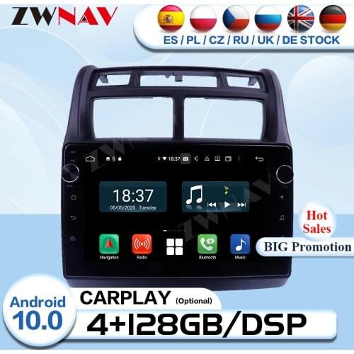 128G Carplay 2 Din Android 10.0 For Kia Sportage 2007 2008 2009 Car Radio Receiver Audio Stereo GPS Navi Video Player Head Unit