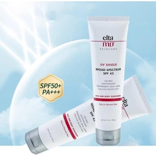 2Pcs SPF50 Facial UV Isolation Skin Care Elta MD Sunscreen Concealer Sunscreen 2 in 1 Sunscreen Lotion Waterproof for Swinmming