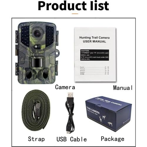 2 pack PR800 Trail Game Camera 16MP 1080P Waterproof Hunting Scouting Cam for Wildlife Monitoring with Night Vision