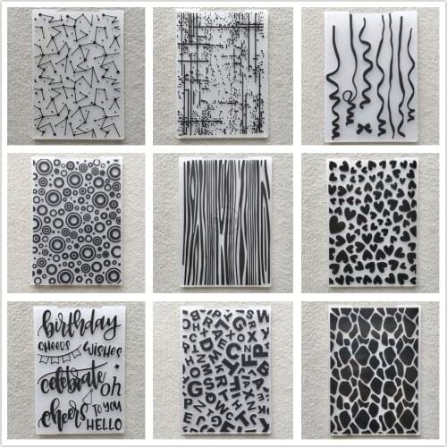 29 Styles) 2021 Geometry Embossing Folders for Papers Photo Album Making Card Supplies DIY Plastic Scrapbooking Cutting Dies