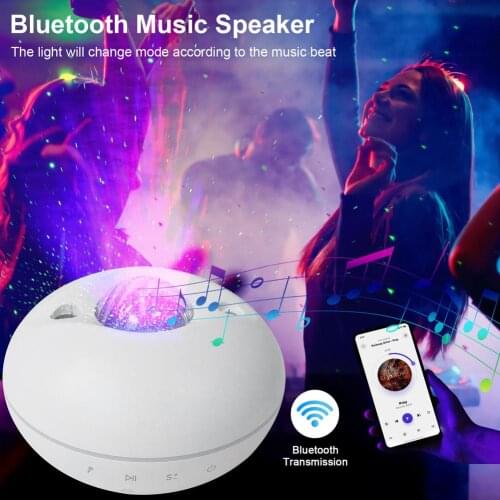 LED Interstellar Projector Wireless Audio Remote Control Night Light Battery Operated Portable Kitchen Hallway Closet Night La