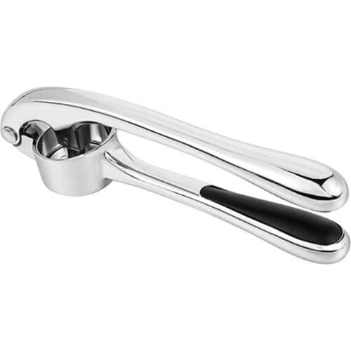 Garlic Press Rocker Stainless Steel Garlic Crusher- Handhled Garlic Mincer , Use Garlic Press Save Without Peeling