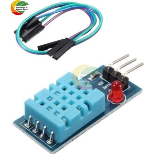 DHT11 Digital Temperature Humidity Sensor Module with 3 Pin Dupont Wire for Arduino