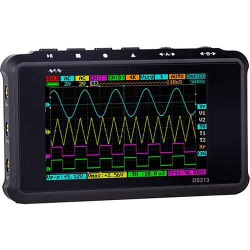New Handheld Digital Oscilloscope DSO DS213 2CH 15MHz 100MSa/s Signal Generator DSO212 2CH 1MHz 10MSa/s