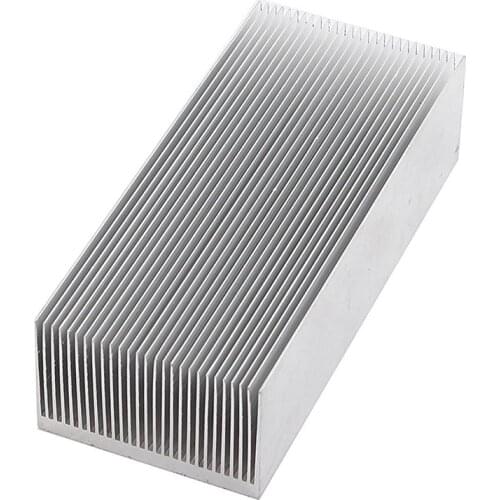 HOT-Aluminum Heat Radiator Heatsink Cooling Fin 150x69x37mm Silver Tone