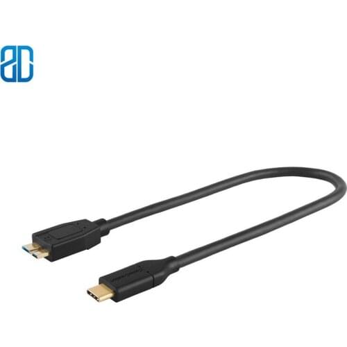USB C to Micro B 3.0 Cable (Gen2/ 10Gbps), 1ft USB 3.1 External Hard Drive Cable, Compatible with MacBook (Pro)