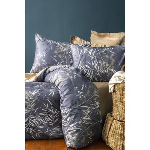 Uranus- shiro Satin cotton bedding set bedding set home set duvet cover patterned color and mustard, blue, copper color bedset