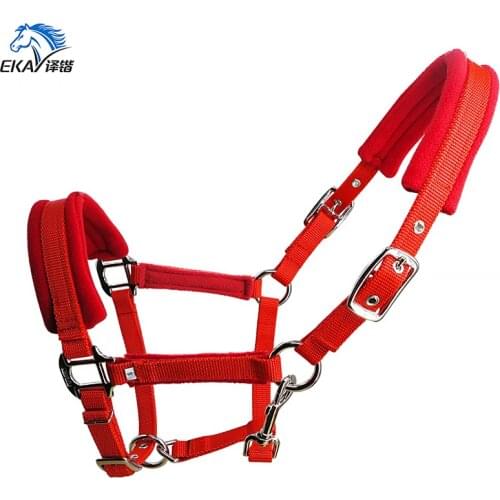 Free shipping horse halter,3 colors,5 sizes to choose,silver color metal fittings.(BLT1006)