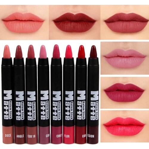 Miss Rose makeup matte lipstick waterproof long lasting velvet nude batom mate lipstick sexy red rouge lip stick MS064