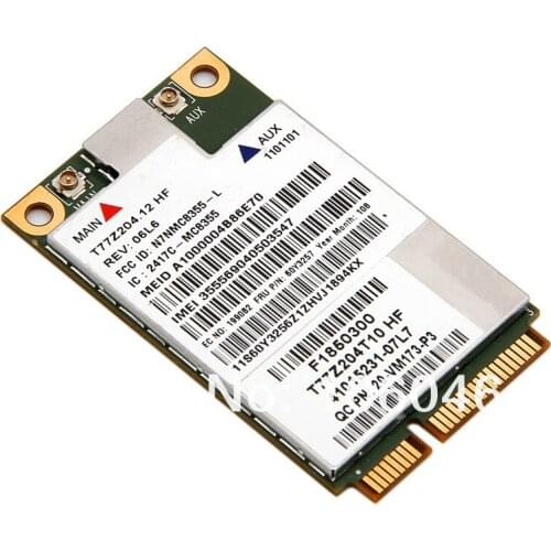 Mini PCI-e 3G HSPA EVDO WWAN WLAN Card for IBM Lenovo MC8355 Gobi3000 GPS 60Y3257