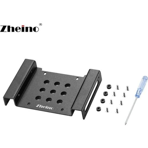 Zheino Aluminum alloy Mounting Frame 3.5 Inch to 5.25 Inch Fit for 2.5 inch 3.5 inch HDD SSD Adapter Bracket Hard Drive Holder
